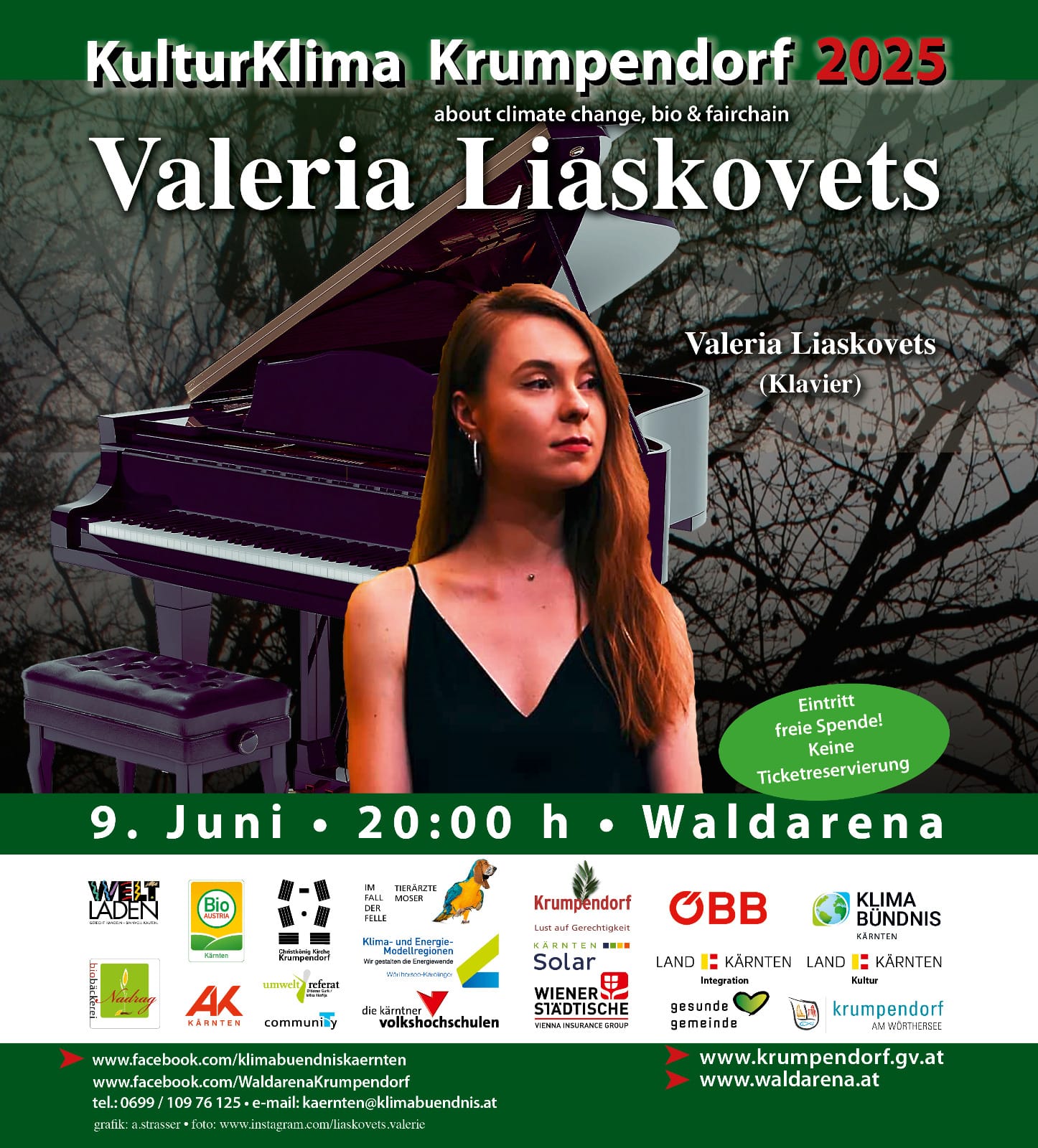 Mo.,09.06,20:00 Uhr: Valeria Liaskovets - Klavier & Mirjana Domazetova - Violine