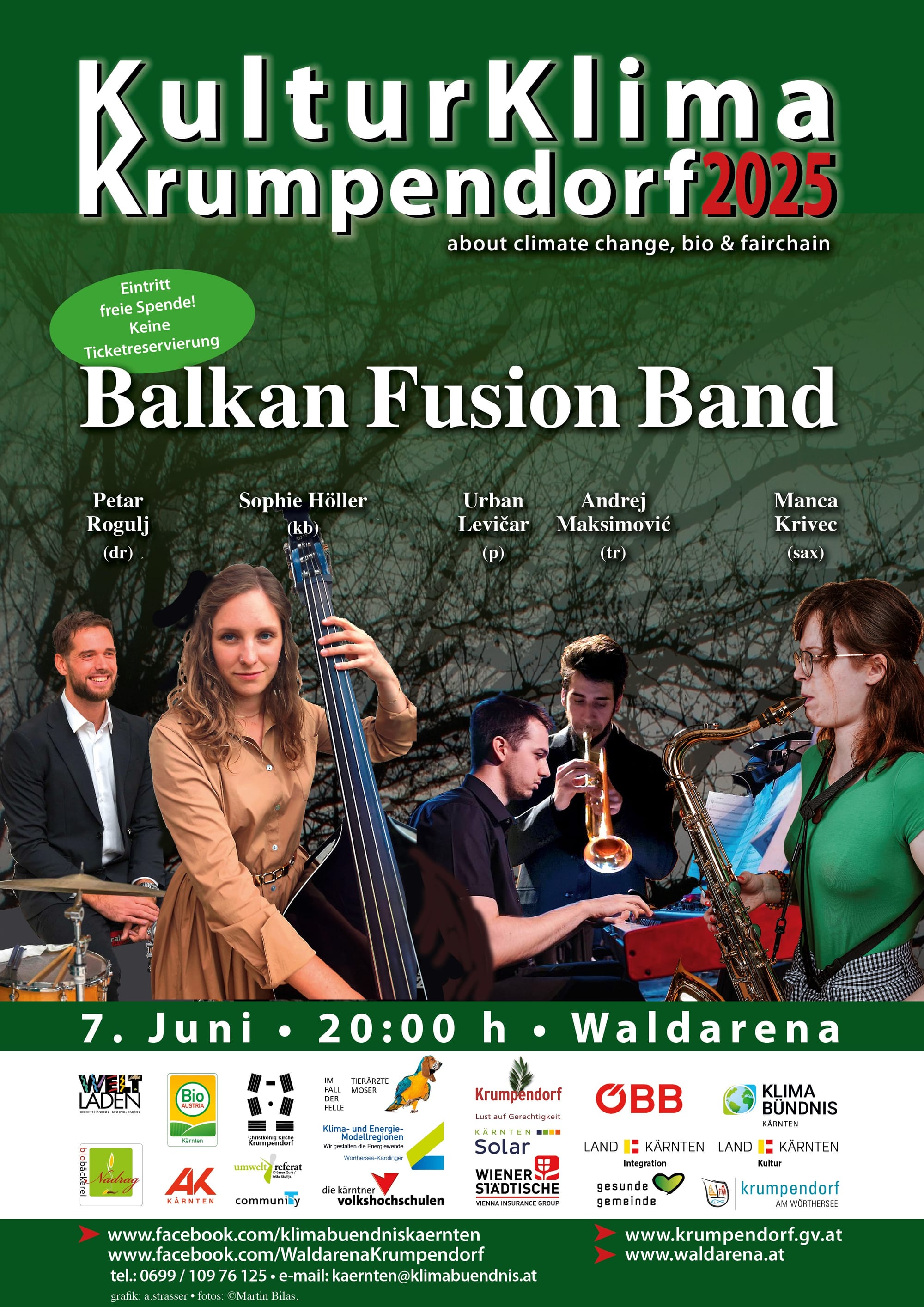 Sa., 07.06.25, 20:00 Uhr BALKAN FUSION BAND: