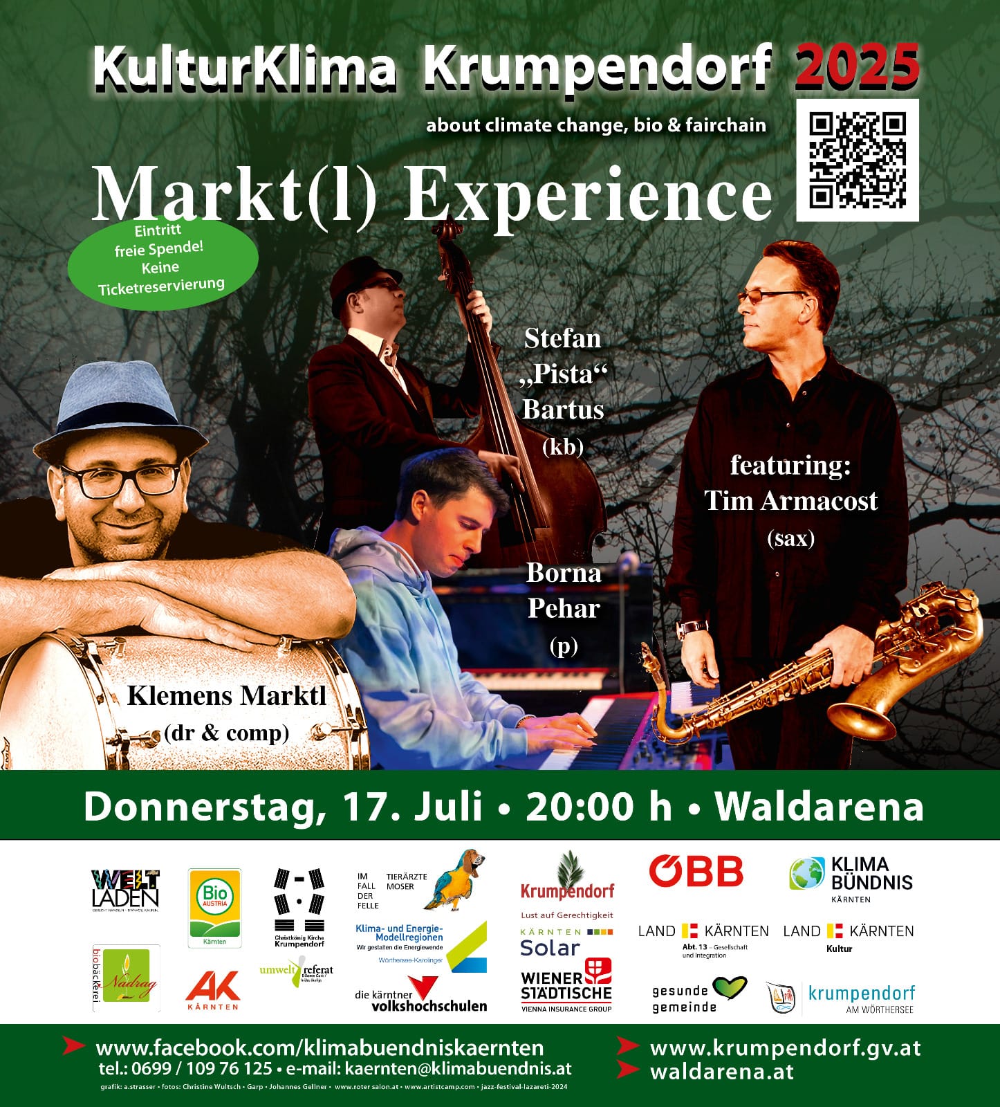 Do.,17.07.,20:00 Uhr: Klemens Marktl - Xperience feat. TIM ARMACOST (NY)