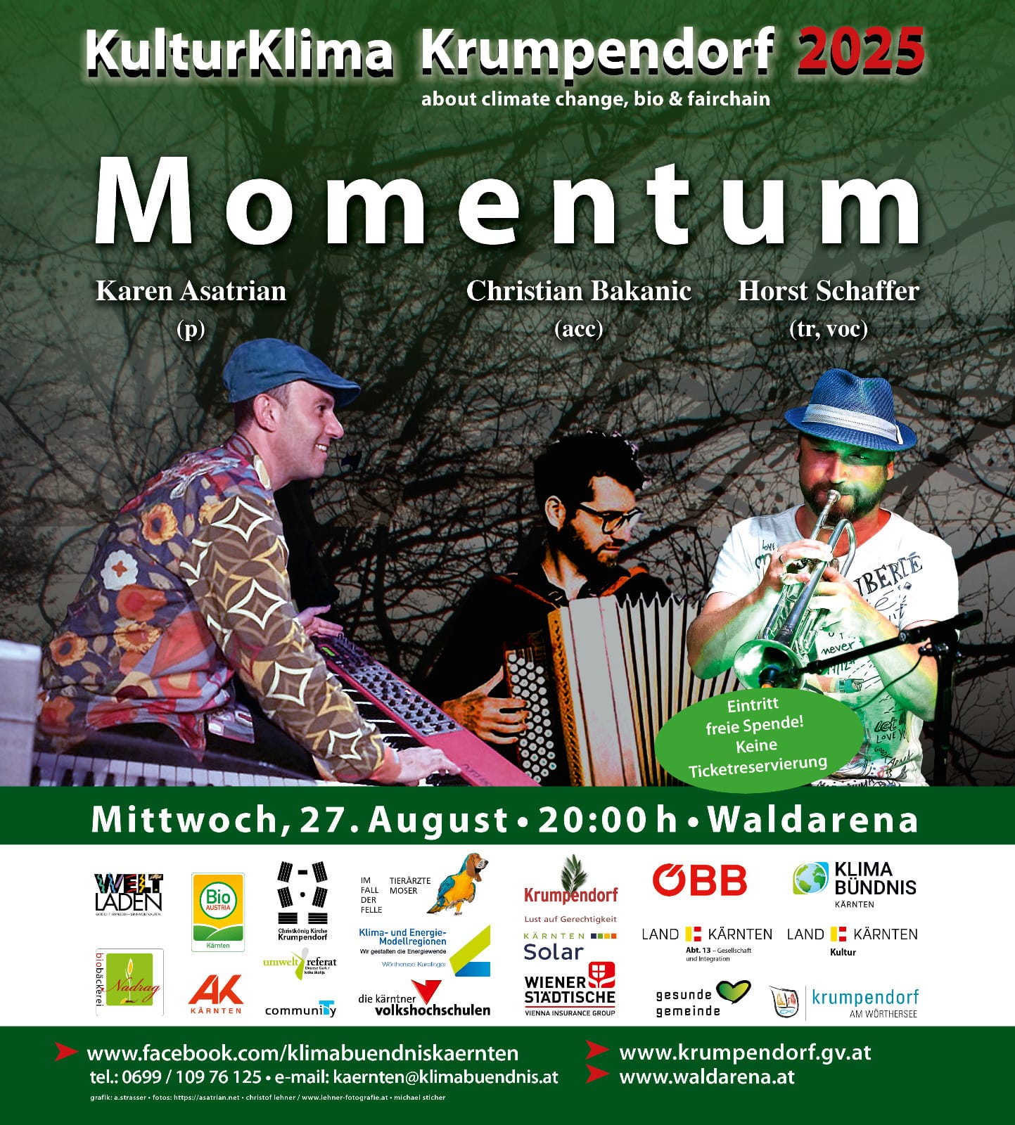 Mi.,27.08., 20:00 Uhr: MOMENTUM: Horst-Michael Schaffer - Christian Bakanic - Karen Asatrian