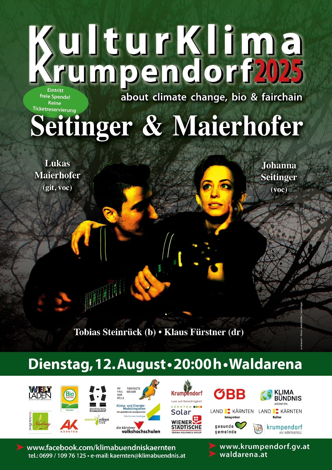 Di., 12.08.,20:00 Uhr: Seitinger&Maierhofer: Johanna Seitinger, Lukas Maierhofer , Jonny Kölbl, Tobias Steinrück, Klaus Fürstner