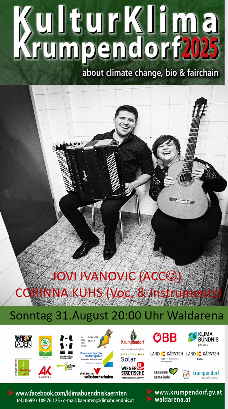 So.,31.08., 20:00 Uhr: Jovica Ivanovic & Corina Kuhs