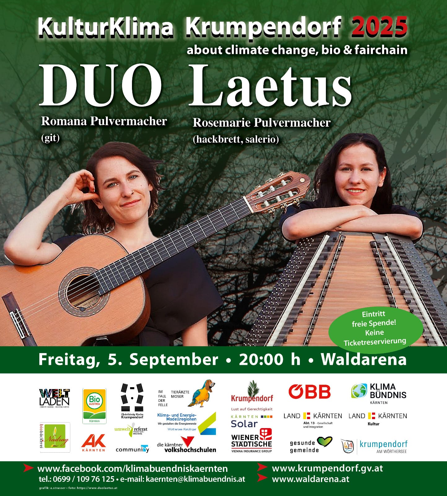 Fr.,05.09., 20:00 Uhr - Bei Regen in der Christkönigkirche: Duo Laetus
