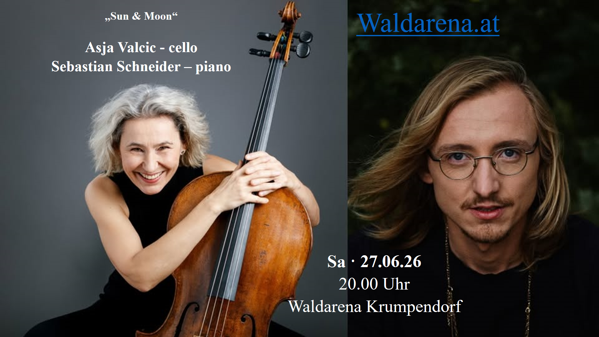 Sa., 27.06., 20:00 Uhr: Duo Valcic Schneider