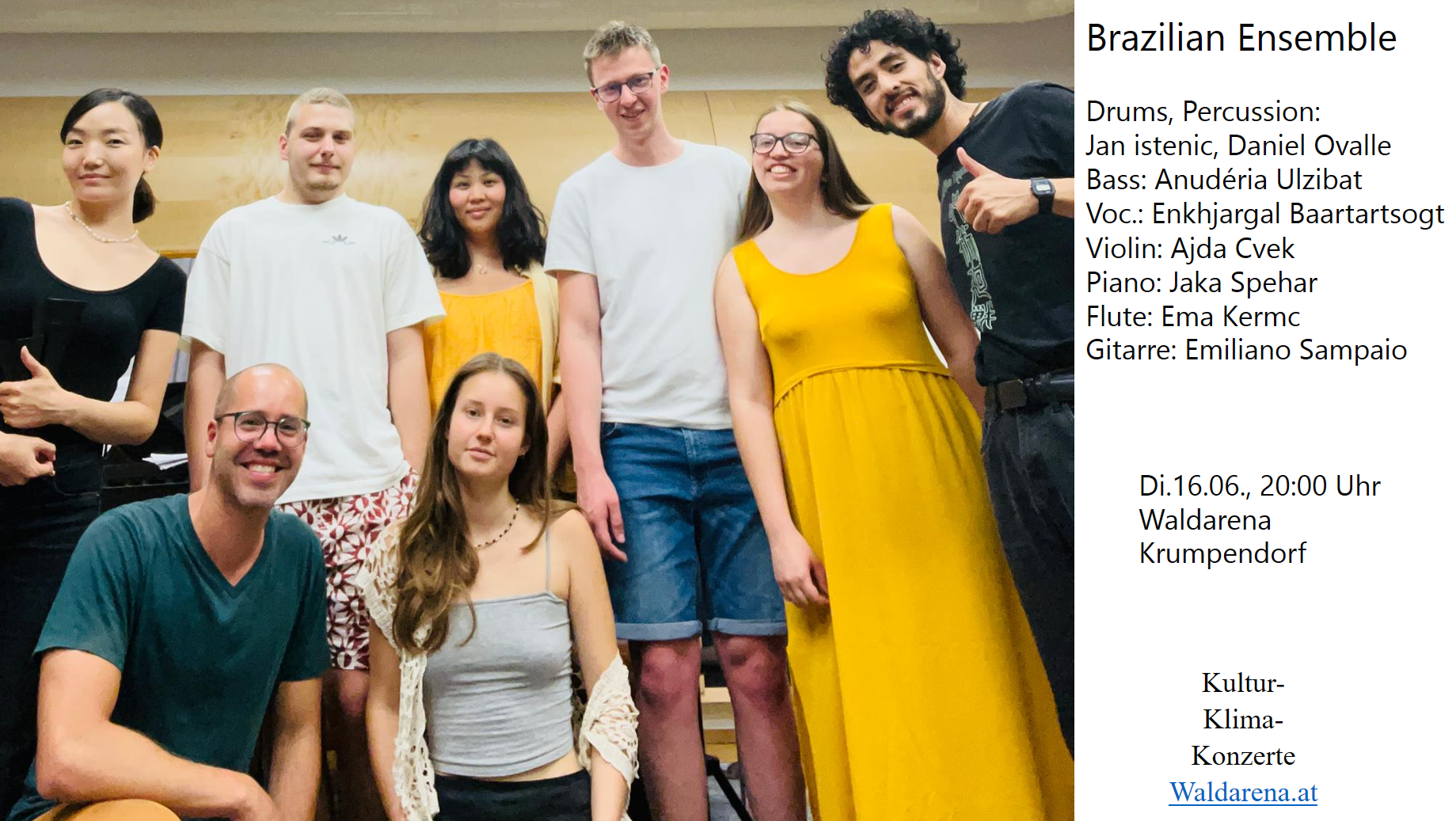 Di., 16.06., 20:00 Uhr: Brazilian Ensemble