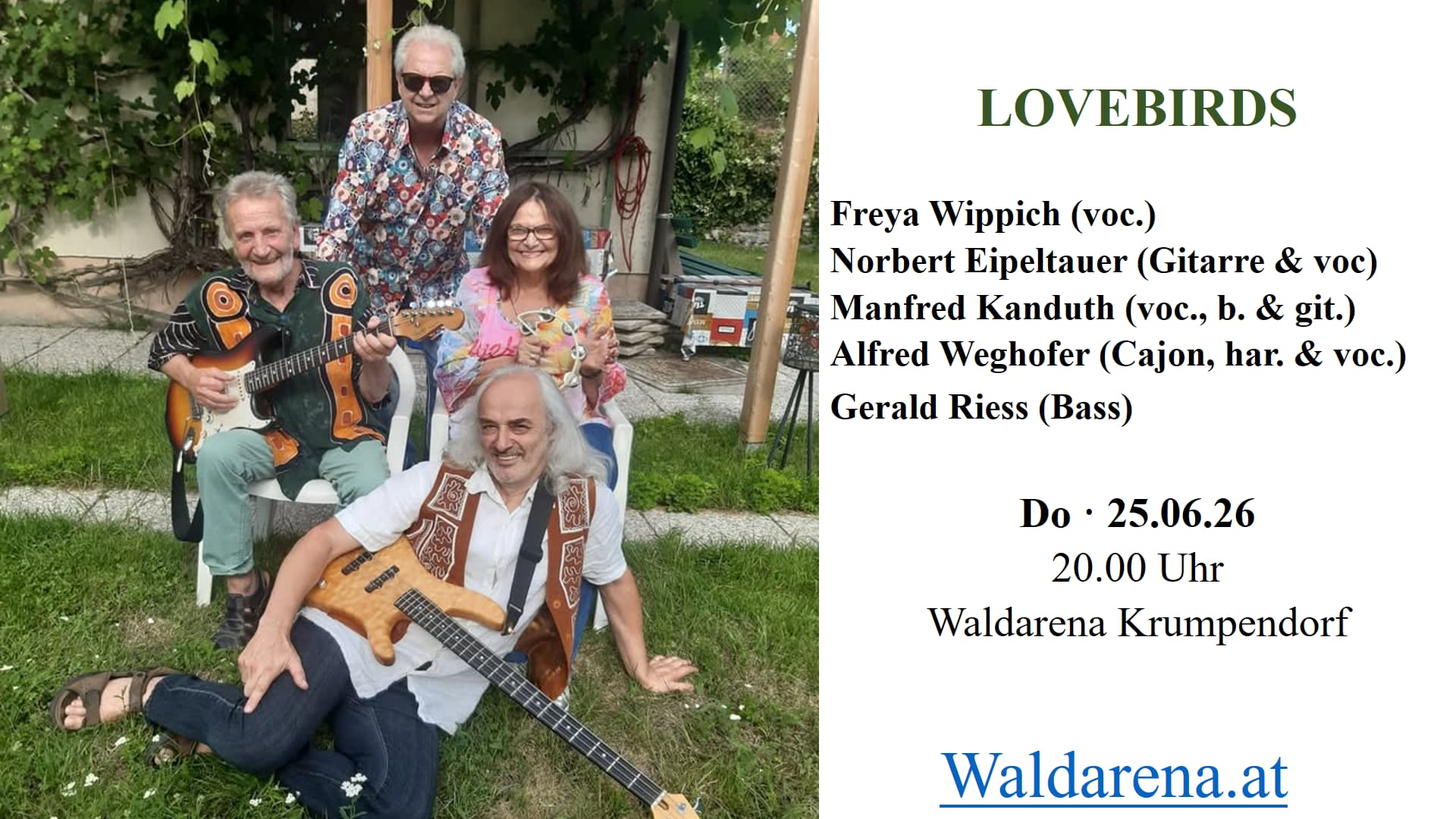 Do., 25.06., 20:00 Uhr: LOVEBIRDS