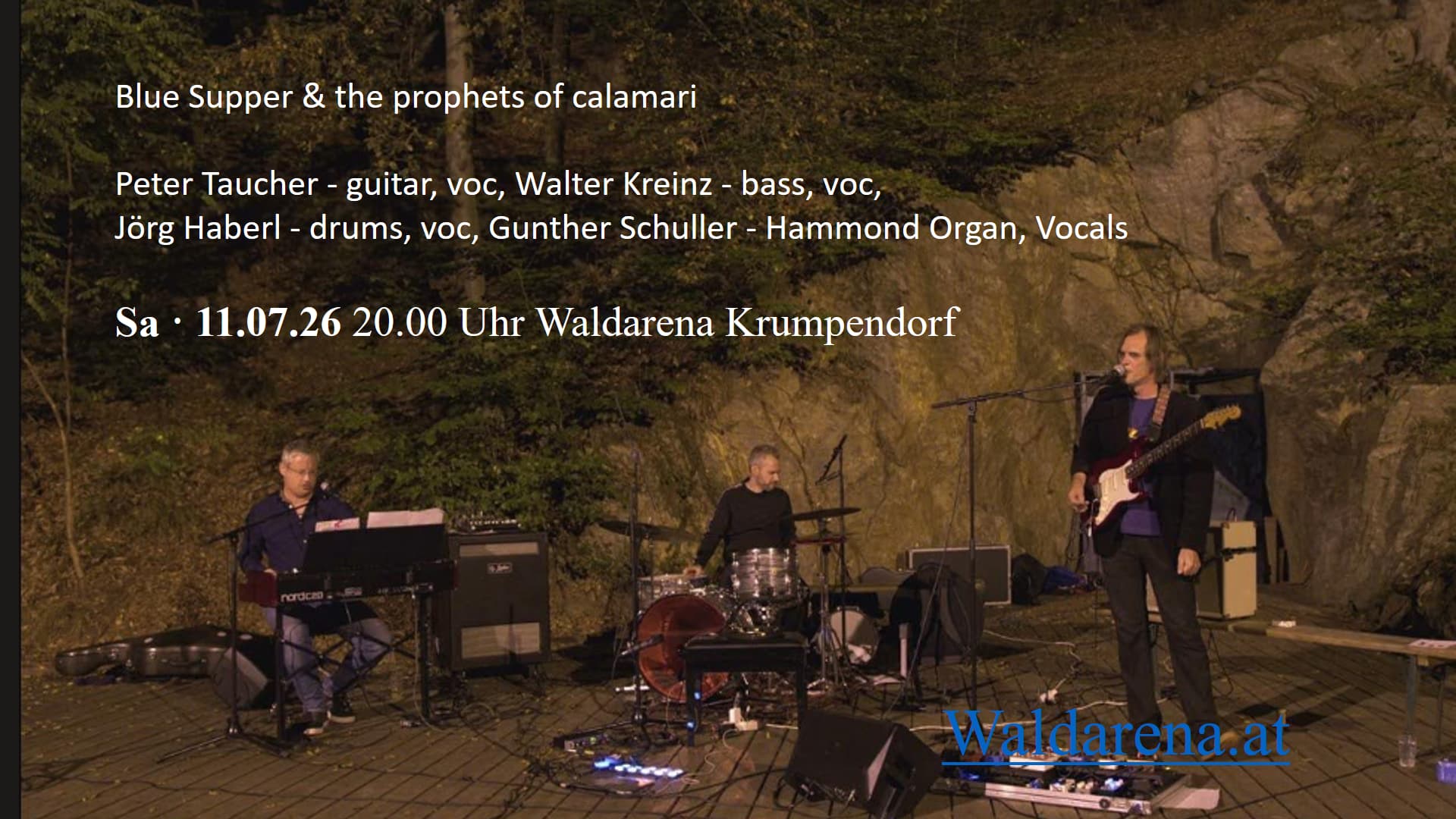 Sa., 11.07., 20:00 Uhr: Blue Supper & the prophets of calamari