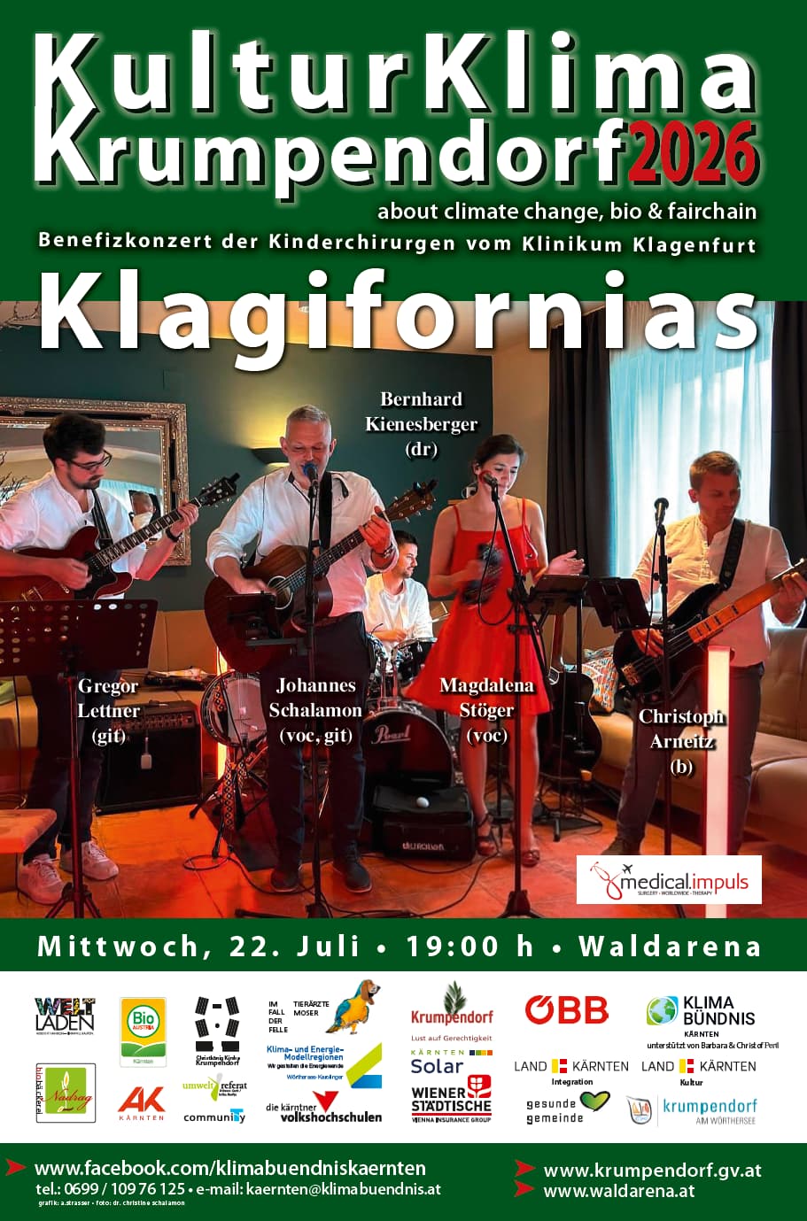 Mi., 22.07.: Klagifornias - Benefizkonzert