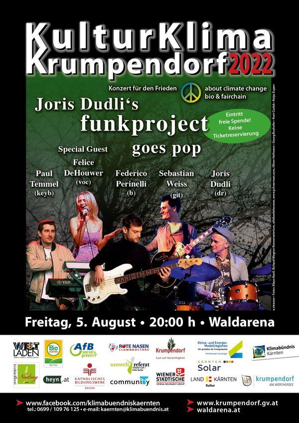 5. August - Joris Dudli's funkproject goes pop