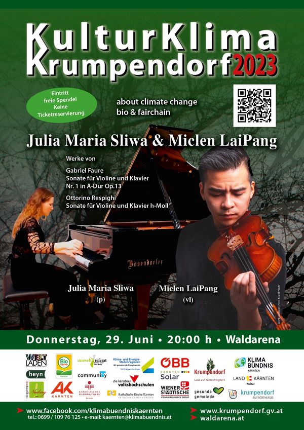 29.Juni - Julia Sliwa (Klavier) & Miclen LaiPang (Violine)