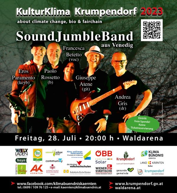 28.Juli, 20.00 Uhr Sound Jumble Band aus Venedig: