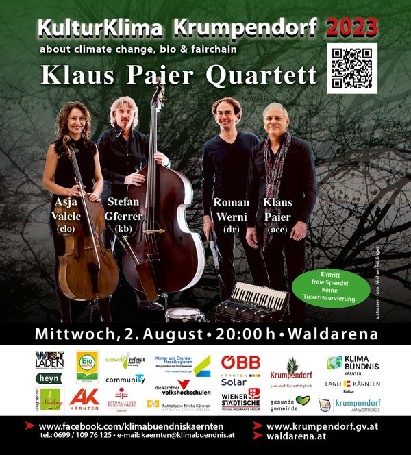 2.August - 20:00 Uhr Paier Valcic Quartet