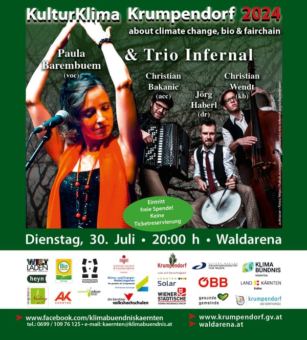 Di, 30.07.24, Waldarena: Paula Barembuem & Trio Infernal