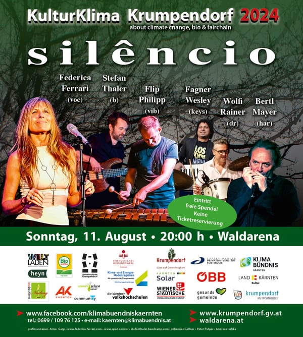 So., 11.08.24, 20:00 Uhr Waldarena: Silêncio”… A tribute to Edu Lobo’s wonderful