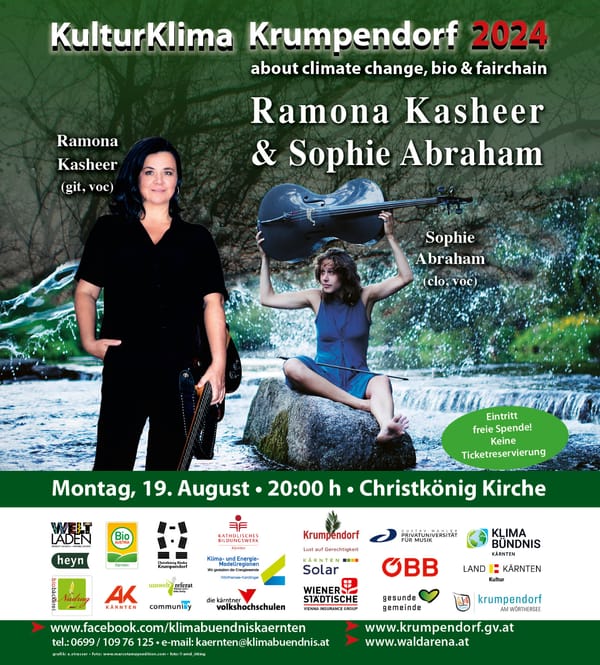 Mo., 19.08.24, Christkönigkirche: Sophie Abraham (cello) & Ramona Kasheer (voc.,git.)