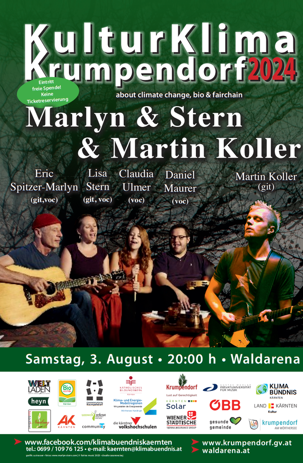 Sa.,03.08.24, 20:00 Uhr, Waldarena: Martin Koller & MARLYN&STERN