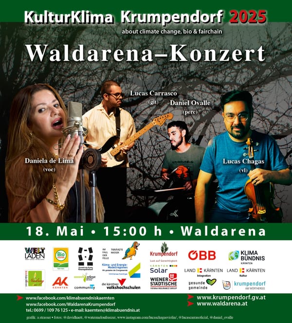 So., 18.05 2025, 15:00 Uhr, Waldarena: Brasil – Music for Planet Earth