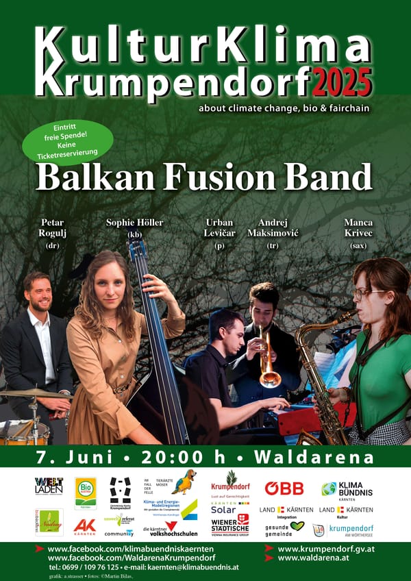 Sa., 07.06.25, 20:00 Uhr: BALKAN FUSION BAND