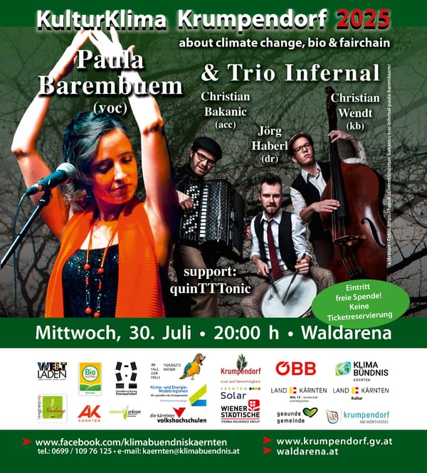 Mi.,30.07.,20:00 Uhr: Paula Barembuem & Christian Bakanic’s Trio Infernal