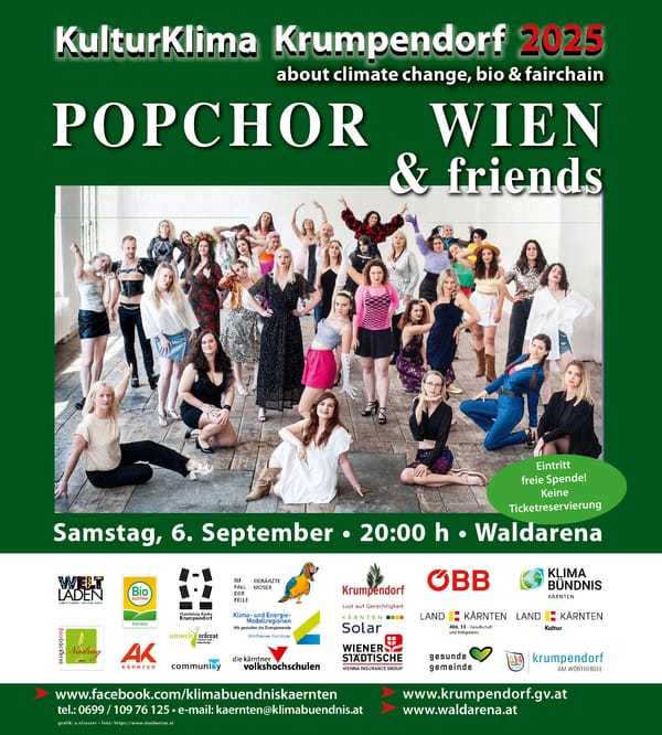 Sa., 06.09., 20:00 Uhr: Popchor Wien & Friends