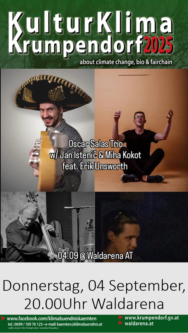 Do., 04.09.,20:00 Uhr: The Oscar Salas Trio featuring Erik Unsworth