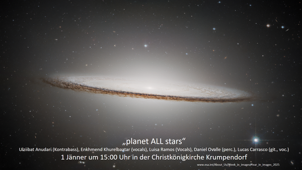 Do.,01.01., 15:00 Uhr Christkönigkirche: planet ALL stars