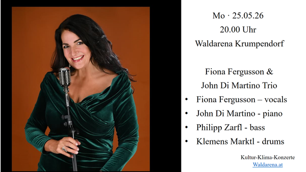 Mo.,27.05.,20:00 Uhr: Fiona Fergusson & John Di Martino Trio